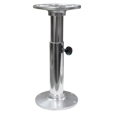 GARELICK Garelick 75025 Manual Adjustable Table Base - Polished Finish, Smooth 75025